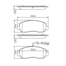 Колодки передні Renault Master III, Opel Movano B, Nissan NV400 10- (+датчик)  APPLUS