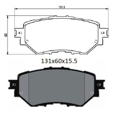 Колодки задні Mazda 3 (13-) USA виробник HI-Q