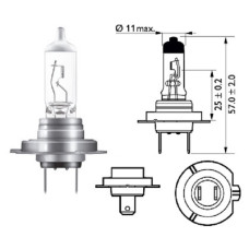 Лампочка галогенова H7 12V55W +100% NIGHT BREAKER SILVER OSRAM. 64210NBS Лампочка галогенова H7 12V55W +100% NIGHT BREAKER SILVER OSRAM. 64210NBS