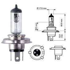 Лампочка галогенова H4 12V 60/55W +60% Silverstar 2.0 OSRAM. 64193 SV2