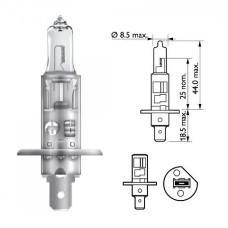 Лампочка галогенова H1 12V 55W SILVERSTAR 2.0+60% OSRAM. 64150 SV2