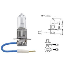 Лампочка галогенова H3 12V55W +30% PHILIPS. 12336PRC1
