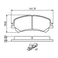 Колодки передні Nissan Qashqai 02.14-  FERODO