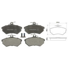 Колодки передні VW Cadddy II, Jeta, Passat, Golf III, Audi, Seat  виробник LPR. 05P600