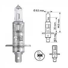 Лампочка галогенова H1 12V55W +30% PHILIPS. 12258PRC1
