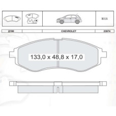 Колодки передні Chevrolet Aveo виробник INTELLI
