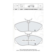 Колодки передні Ducato, Renault Trafic, Vivaro, Primastar. без датчиків виробник INTELLI