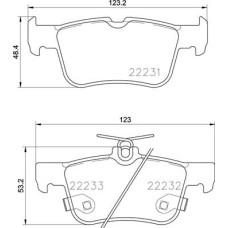 Колодки задні Ford Focus IV. Galaxy III. Kuga II. Ford USA Fusion, Edge виробник FERODO