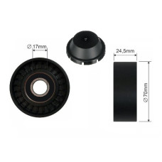 Натяжний ролик лисий 24.5x70x17mm SKF. VKM 32243