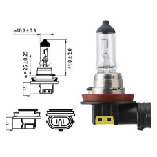 Лампочка галогенова Н8 12V 35W +30% виробник Balaton