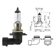 Лампочка галогенова HB4 12V51W+30%  PHILIPS. 9006PRB1