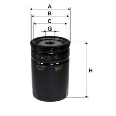 Масляний фільтр MB W190 2.0 W201.190 E 1.8 ,190 E 2.0, 190 E 2.0 KAT  WIXFILTRON. WL7132