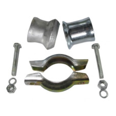 Хомут глушника з патрубками d=45 mm виробник DS.UA