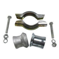 Хомут глушника з патрубками d=55 mm виробник DS.UA