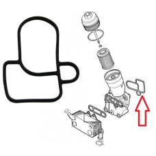 Прокладка корпусу масляного фільтра Opel Astra.Vectra.Zafira 2.0 2.2D 96-15  AJUSA. 00878100