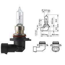 Лампочка галогенова HB3 12V60W+30%  PHILIPS. 9005 PR C1