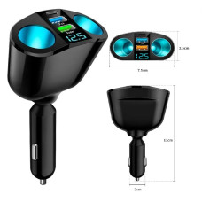 Розгалужувач від гнізда прикурювача PD QC3.0, 2 USB виробник CHINA