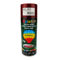 Фарба спрей вишневий глянсова RAL 3011 400 ml виробник Balaton