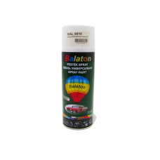 Фарба спрей біла глянсова RAL 9010 400 ml виробник Balaton