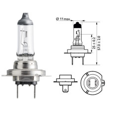 Лампочка галогенова H7 12V55W +30% PHILIPS. 12972PRC1