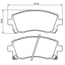 Колодки передні Subaru Outbak, Forester, Legacy II воробник HI-Q